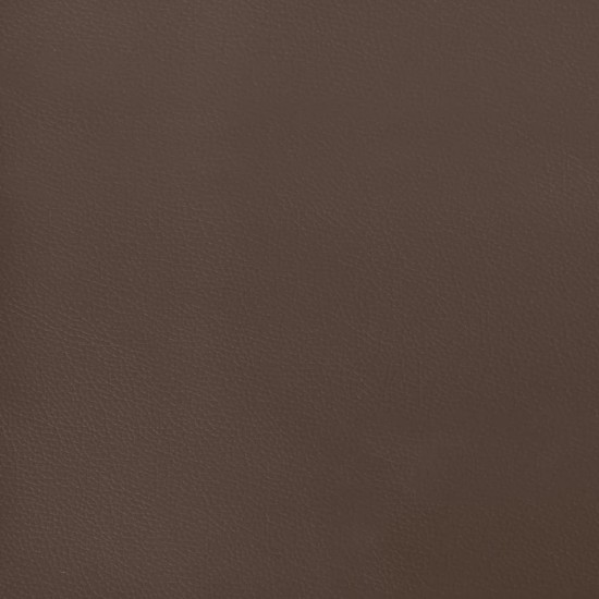 Spyruoklinis čiužinys, rudas, 100x200x20 cm, dirbtinė oda
