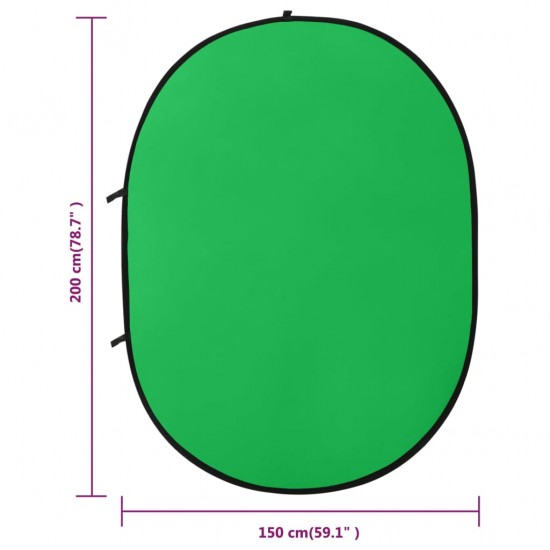 2-1 Studijos fonas, žalias ir mėlynas, 200x150cm, ovalus