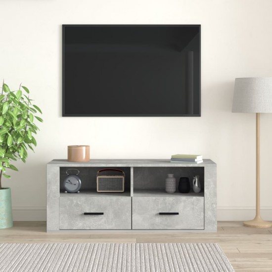 Televizoriaus spintelė, betono pilka, 100x35x40cm, mediena