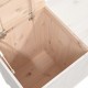 Skalbinių dėžė, balta, 88,5x44x76cm, pušies medienos masyvas