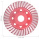 Turbo deimantinis šlifavimo diskas, 115mm, lėkštės tipo