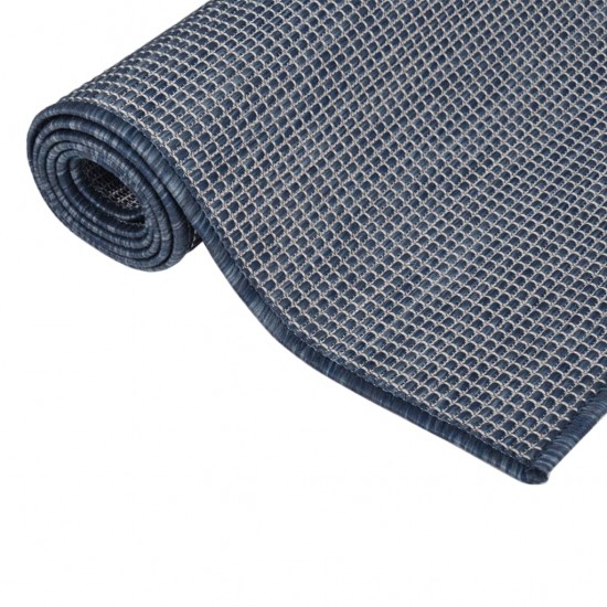 Lauko kilimėlis, mėlynos spalvos, 100x200cm, plokščio pynimo