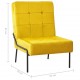 Poilsio kėdė, garstyčių geltonos spalvos, 65x79x87cm, aksomas