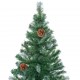 Kalėdų eglutė su LED/žaisliukais/kankorėžiais, 150cm
