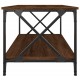 Kavos staliukas, rudas ąžuolo, 100x50x45cm, mediena ir geležis