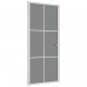 Vidaus durys, baltos, 93x201,5cm, ESG stiklas ir aliuminis
