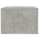 Sieninės naktinės spintelės, 2vnt., betono pilkos, 50x36x25cm