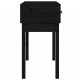Konsolinis staliukas, juodas, 76,5x40x75cm, pušies masyvas