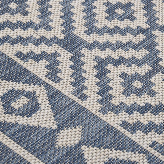 Lauko kilimėlis, mėlynos spalvos, 100x200cm, plokščio pynimo