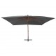 Gembinis skėtis su mediniu stulpu, antracito spalvos, 400x300cm