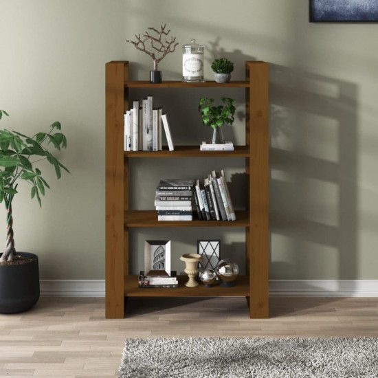 Spintelė knygoms/kambario pertvara, ruda, 80x35x125cm, mediena