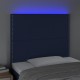 Galvūgalis su LED, mėlynos spalvos, 100x5x118/128cm, audinys
