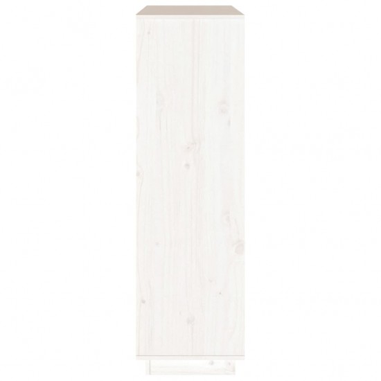 Komoda, baltos spalvos, 110,5x35x117cm, pušies medienos masyvas