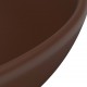 Prabangus praustuvas, matinis rudas, 32,5x14cm, keramika