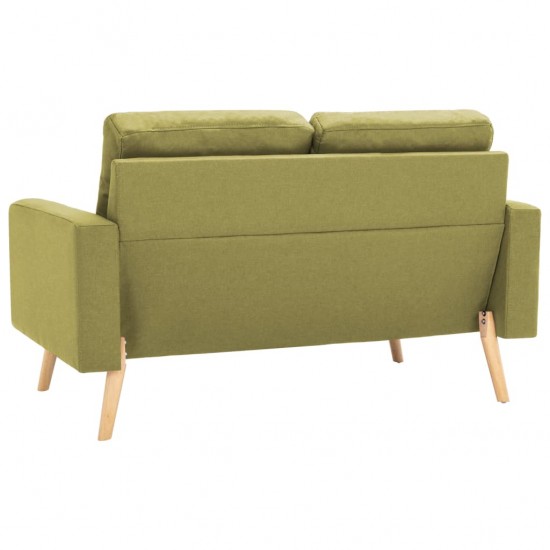 Dvivietė sofa, žalios spalvos, audinys