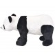 Stovintis pliušinis žaislas panda, juodas ir baltas, XXL