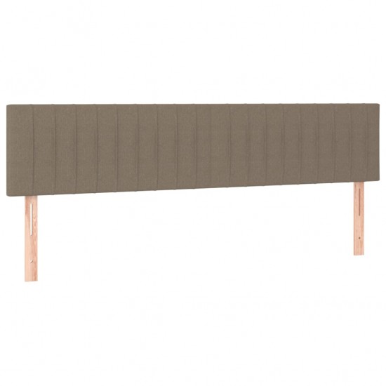 Galvūgalis su LED, taupe spalvos, 160x5x78/88cm, audinys