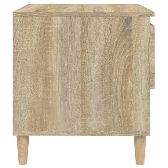Naktinis staliukas, sonoma ąžuolo, 50x46x50cm, apdirbta mediena
