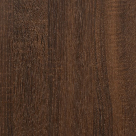 Šoninis staliukas, rudas ąžuolo, 50x46x50cm, apdirbta mediena
