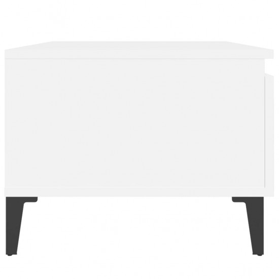 Šoninis staliukas, baltos spalvos, 50x46x35cm, apdirbta mediena
