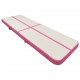 Pripučiamas gimnastikos kilimėlis, rožinis, 300x100x20cm, PVC