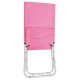 Sulankstomos paplūdimio kėdės, 2vnt., rožinės spalvos, audinys