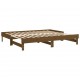 Ištraukiama lova, medaus ruda, 2x(100x200)cm, pušies masyvas