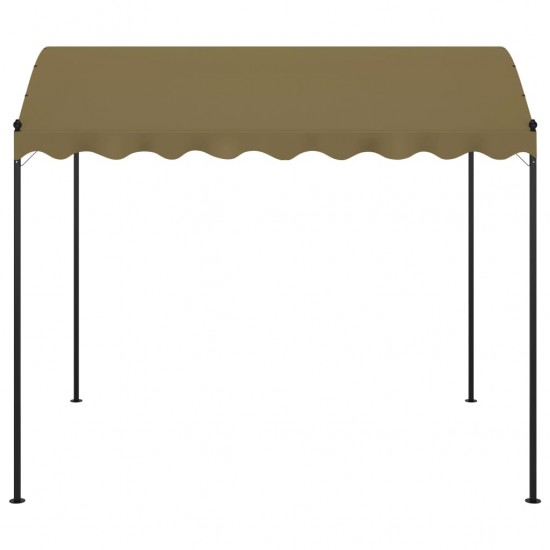 Pavėsinė, taupe spalvos, 4x3x2,6m, 180g/m²