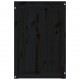 Skalbinių dėžė, juoda, 44x44x66cm, pušies medienos masyvas