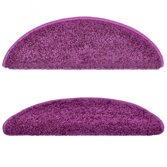 Laiptų kilimėliai, 5vnt., violetinės spalvos, 56x17x3cm