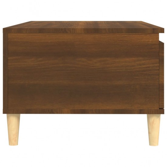 Kavos staliukas, rudas ąžuolo, 90x50x36,5cm, apdirbta mediena