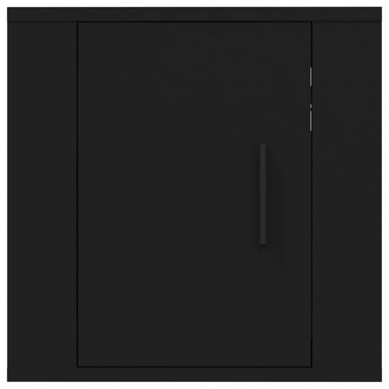Sieninė televizoriaus spintelė, juoda, 40x34,5x40cm