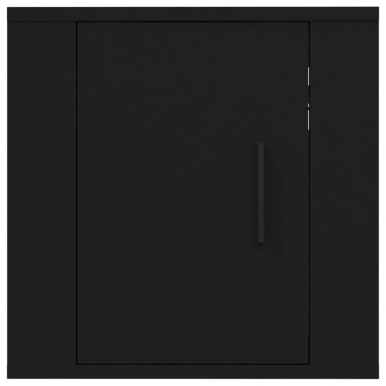 Sieninės televizoriaus spintelės, 2vnt., juodos, 40x34,5x40cm