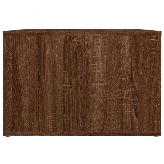 Naktinis staliukas, rudas ąžuolo, 57x55x36cm, apdirbta mediena