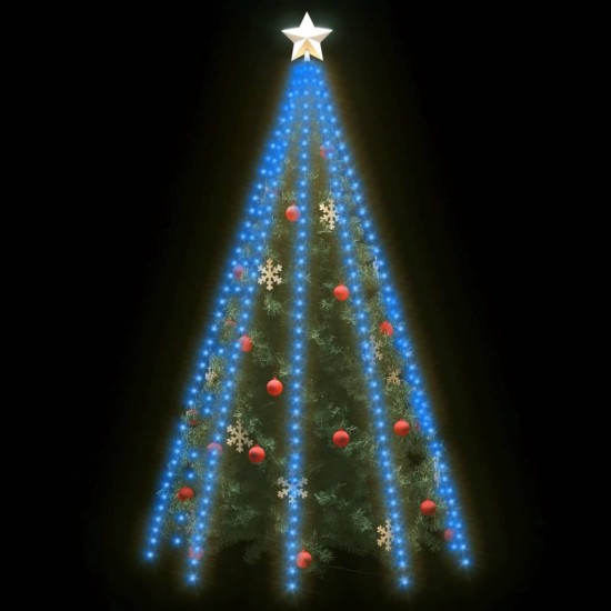 Kalėdų eglutės girlianda su 400 mėlynų LED lempučių, 400cm
