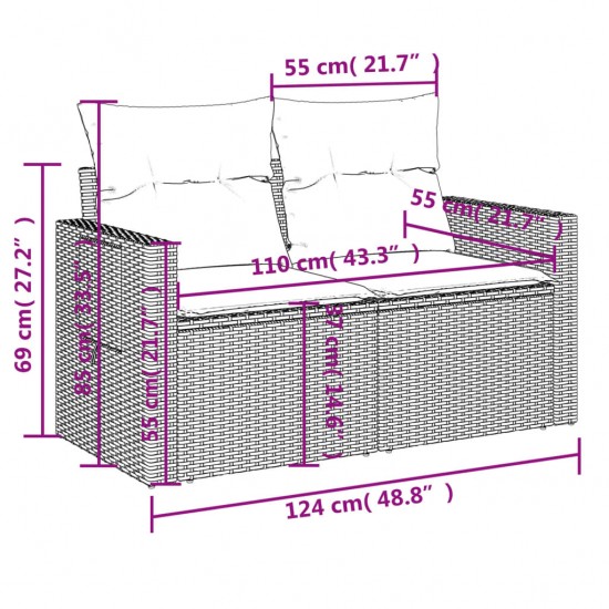 Galvūgalis su LED, juodos spalvos, 100x5x118/128cm, audinys