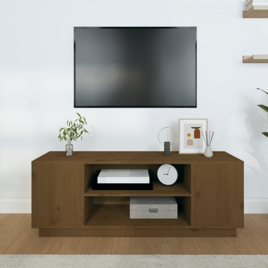 Televizoriaus spintelė, medaus ruda, 110x35x40,5cm, pušis