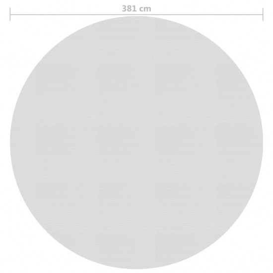 Saulę sugerianti baseino plėvelė, pilkos spalvos, 381cm, PE