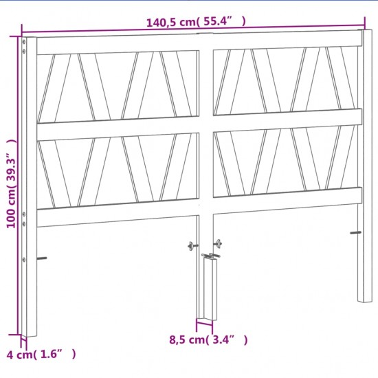 Galvūgalis su LED, mėlynos spalvos, 100x5x78/88cm, audinys