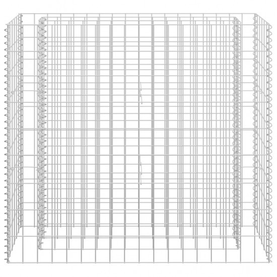Gabiono vazonas, 90x30x90cm, galvanizuotas plienas, aukštas