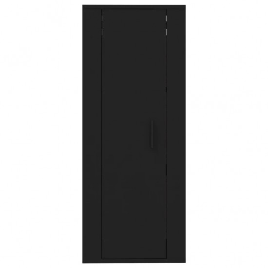 Sieninė televizoriaus spintelė, juoda, 40x34,5x100cm