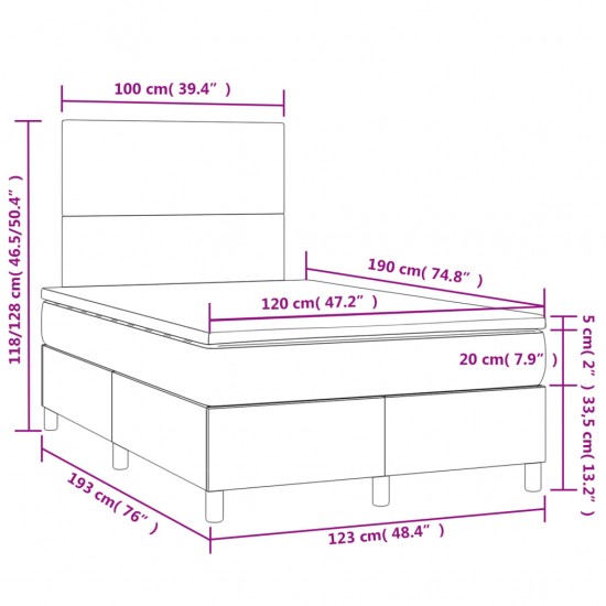 Galvūgalis su LED, juodos spalvos, 144x5x78/88cm, aksomas