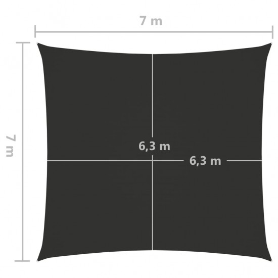 Uždanga nuo saulės, antracito, 7x7m, oksfordo audinys