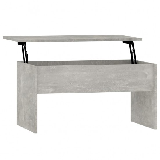 Kavos staliukas, betono pilkas, 80x50,5x41,5cm, mediena