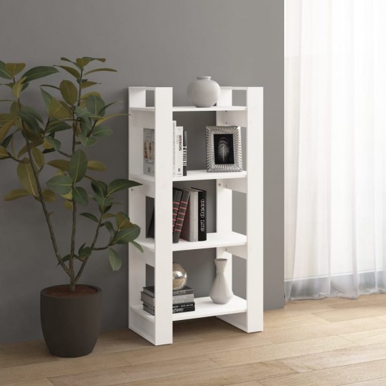 Spintelė knygoms/kambario pertvara, balta, 60x35x125cm, mediena
