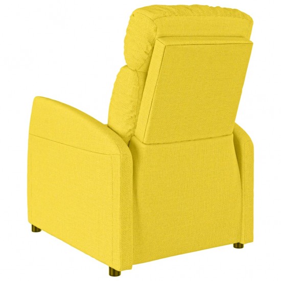 Atlošiamas krėslas, šviesiai geltonos spalvos, audinys