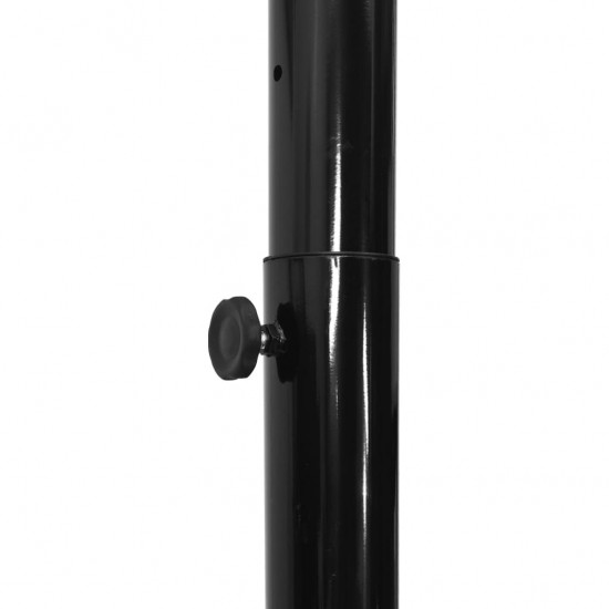 Krepšinio stovas, juodos spalvos, 258–363cm, polietilenas