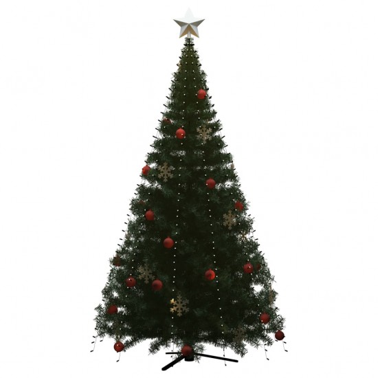 Kalėdų eglutės girlianda su 500 spalvotų LED lempučių, 500cm