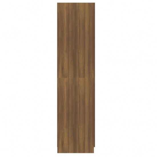 Drabužių spinta, rudos ąžuolo spalvos, 90x52x200cm, mediena