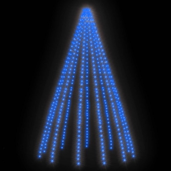 Kalėdų eglutės girlianda su 500 mėlynų LED lempučių, 500cm
